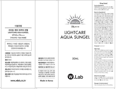 light care aqua sungel carton.jpg Image of carton - light care aqua sungel carton